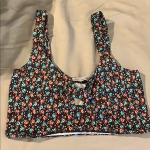 Charlotte Russe Floral Crop Top